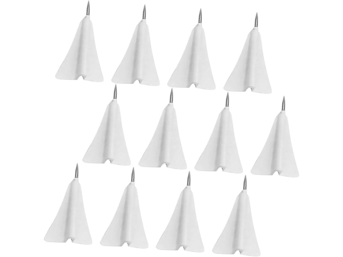 Tachinhas Multifuncionais em Papel Avião Formato Fuoyloo, 12 Unidades para Cortiça Quadros, Ideal para Decoração