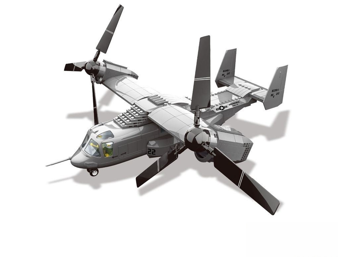 Bochecha Do Avião Descapotável De Rotor Basculante V-22 Osprey W5006