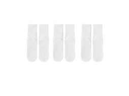 Meias de Ioga, 3 Pares, Antiderrapantes, Cores Branca AQUAFORGE