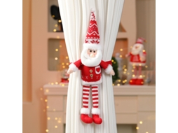Conjunto De 3 Prendedores Cortina Natalinos Com Papai Noel E Boneco Neve. Suporte Para Desenho Animado. Gancho Natal. Aquaforge