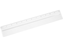 Régua De Plástico 30 Cm Com Lupa Integrada, Ferramenta Medição