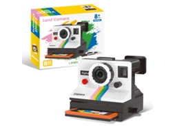 802 Mini Blocos de Montar Modelo de Câmera Polaroid Retrô Presente de Aniversário MDUG (estilo 1)