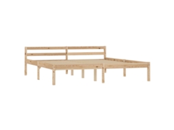 Estrutura de Cama 160x200 Cm Madeira Pinho Maciço MAISON EXCLUSIVE