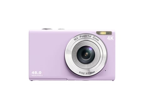 Câmera Compacta Digital VIGA EUROPE Dc402Af 48Mp Resolução 4K 2 8 Polegadas Tela Roxo