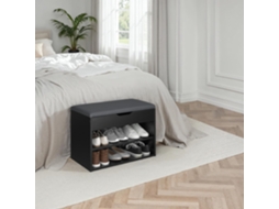 Banco TECTAKE Sapateira TECTAKE Acolchado Jasmina 60x30x43,5cm