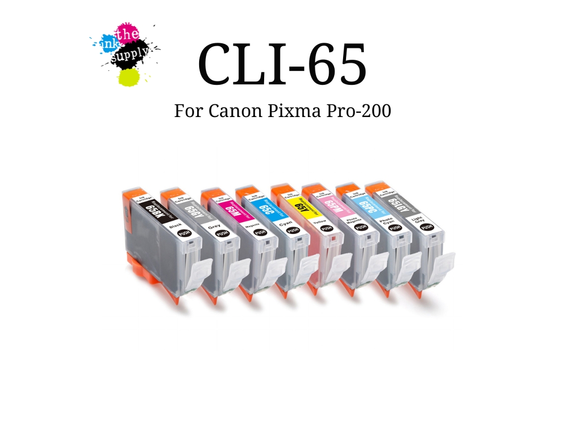 Cyan Cli-65 Para Impressora Canon Pixma Pro 200