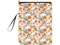 Capa Protetora Para Livros Niceneeded De 23 X 29 Cm Com Zíper E Bolso Frontal, Lavável Impermeável,