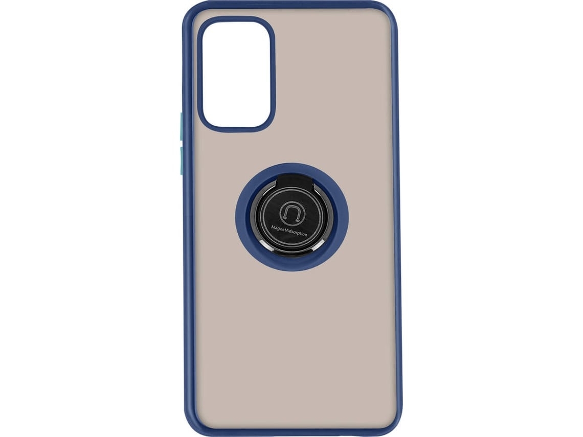 Capa E Suporte Xiaomi Redmi 9t Anel Metálico Função Suporte Azul