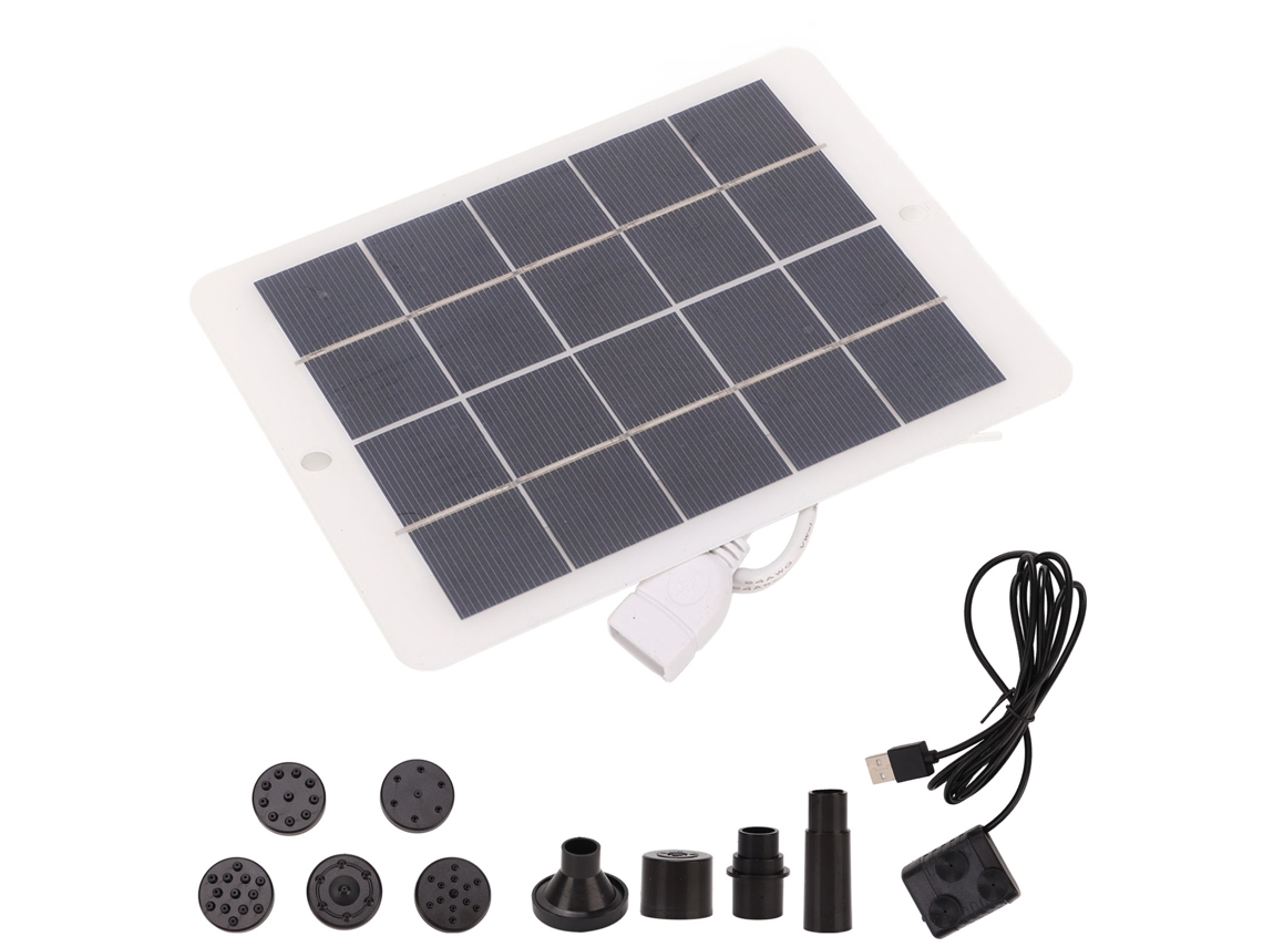 Bomba de Água Solar 3w 5v Fonte DC para Pato de Pássaros Jardim Piscinas Paisagismo S/MARCA