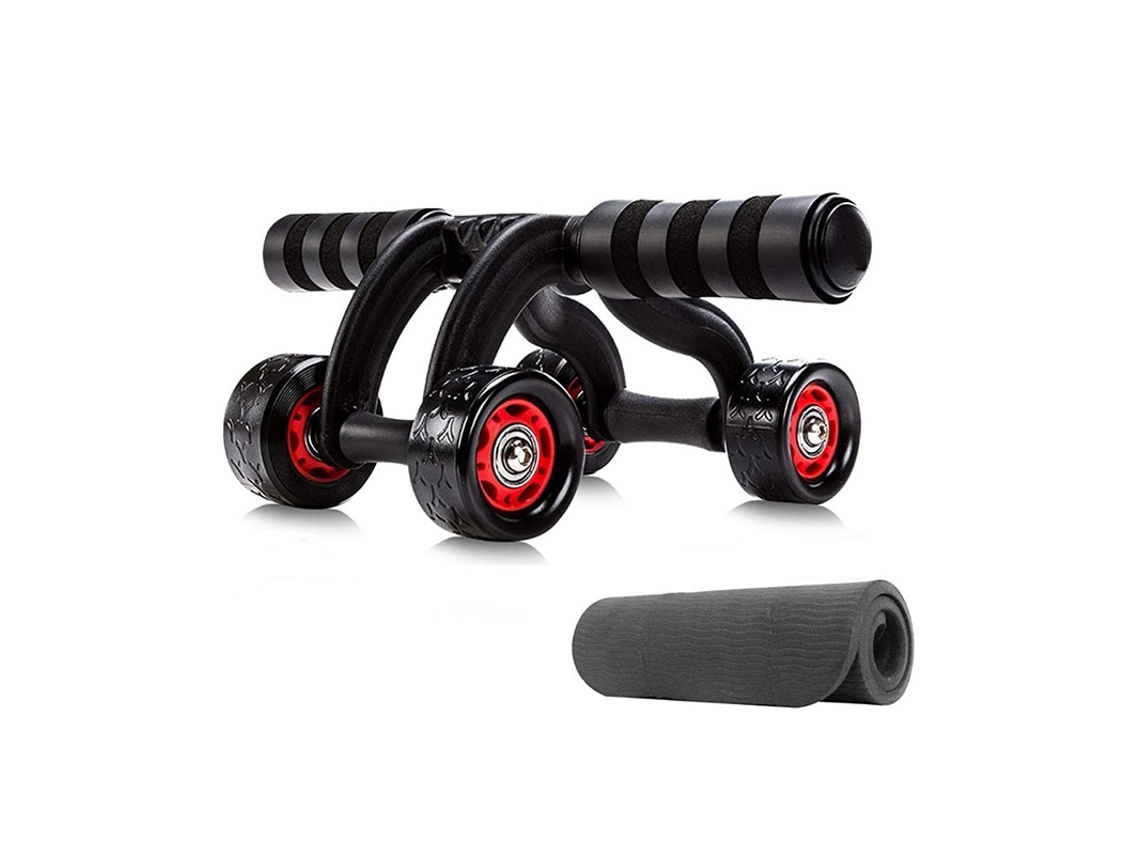 Lurelia Joelheira Kit De Roda De Treinamento Abdominal 7 Em 1 Com Rolo Abdominal