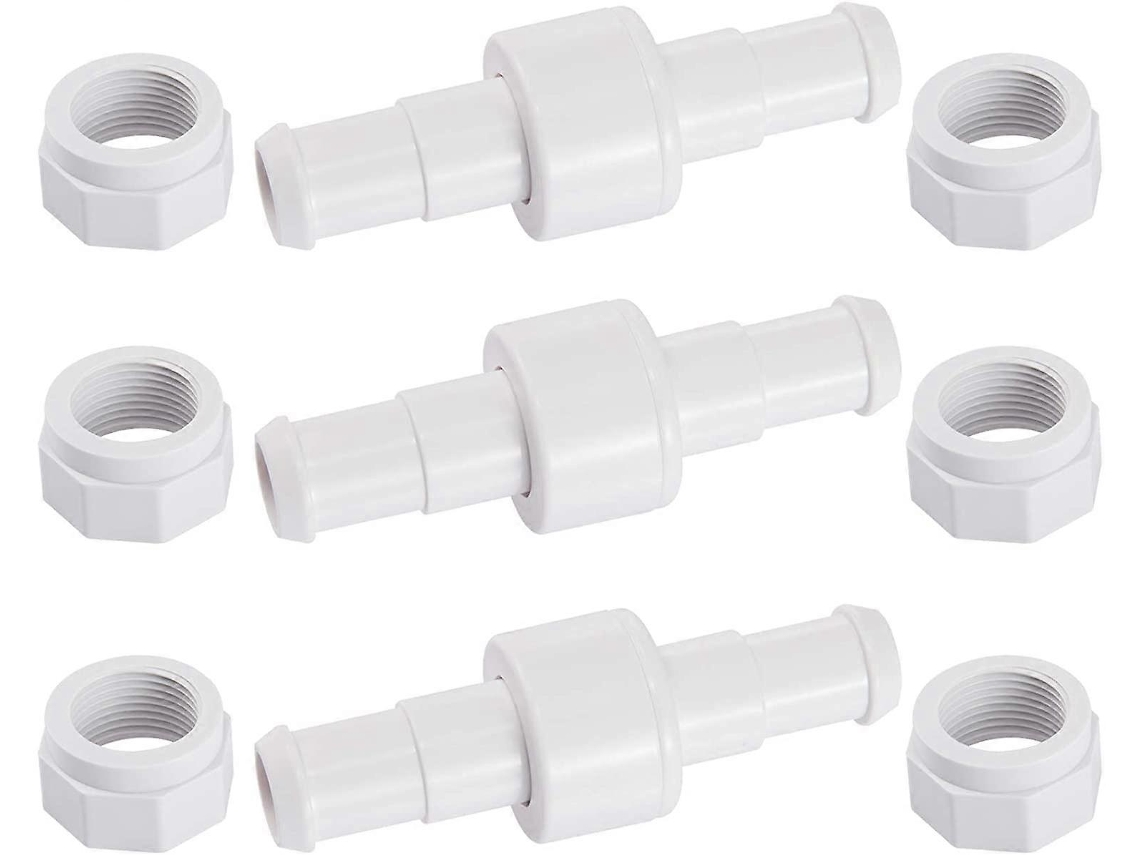 Set de 3 Conectores Rotativos D20 para Mangueira com 6 Acessórios D15 Compatíveis com Limpadores Zodiac Polaris 180 280 380