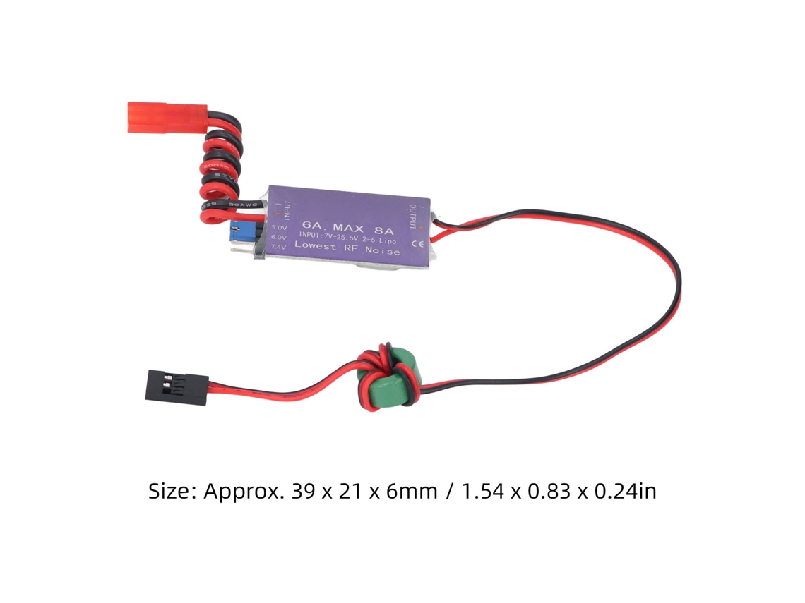Laxiscreed Módulo Regulador De Tensão Para Hélicóptero Rc Entrada 7-25.5v Saída 5v/6v/7.4v 6a