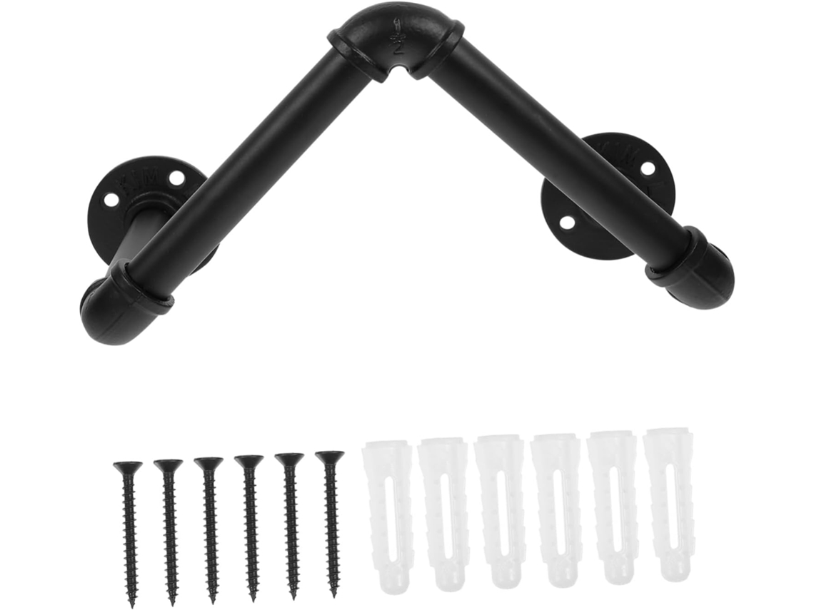 Tofficu Suporte De Toalhas Parede Em Metal, Estilo Industrial, Para Banheiro, Com Organizador Suspenso Para Decoração De