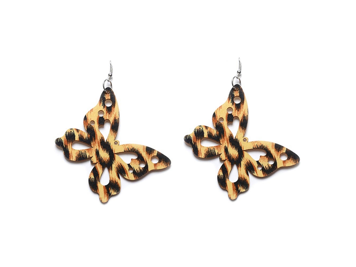 Brinco Borboleta Elegante Fashion Moda Feminina Acessório Estilo