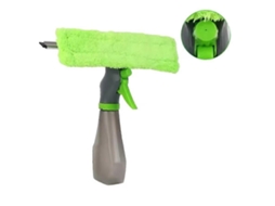 Rodo Para Janelas Com Pano De Microfibra Lavável À Máquina E Raspador Para Limpeza De Espelhos/azulejos/paredes De Chuveiro/vidros, Qin
