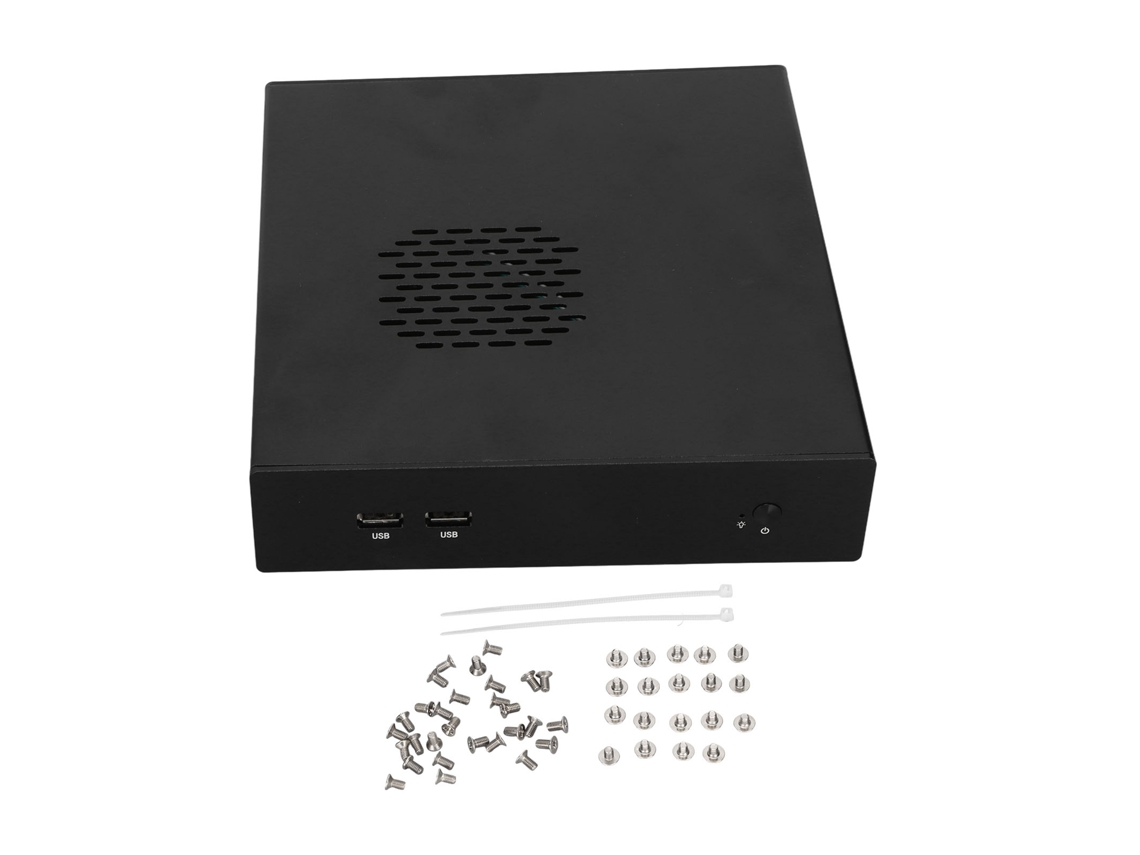 Gabinete De Computador Desktop Mini Itx Htpc Com Boa Dissipação De Calor, Exquistito, Compacto E Preto