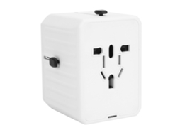 Adaptador universal com plugue e USB para carregamento rápido de 100 a 240 V com plugue UE