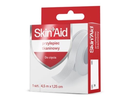 Skin Aid Fabric Adhesive Tape 4.5m X 1.25cm, Single Roll Paso Trading