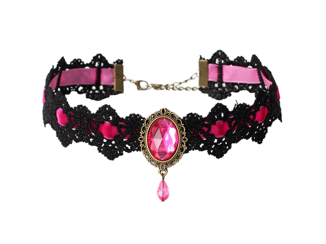 Colar De Veludo Feminino Moda Acessório De Festa
