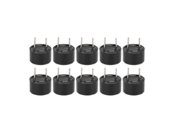 10 Peças Zumbador Ativo Eletromagnético 3v, Alarme Beeper 9x6mm