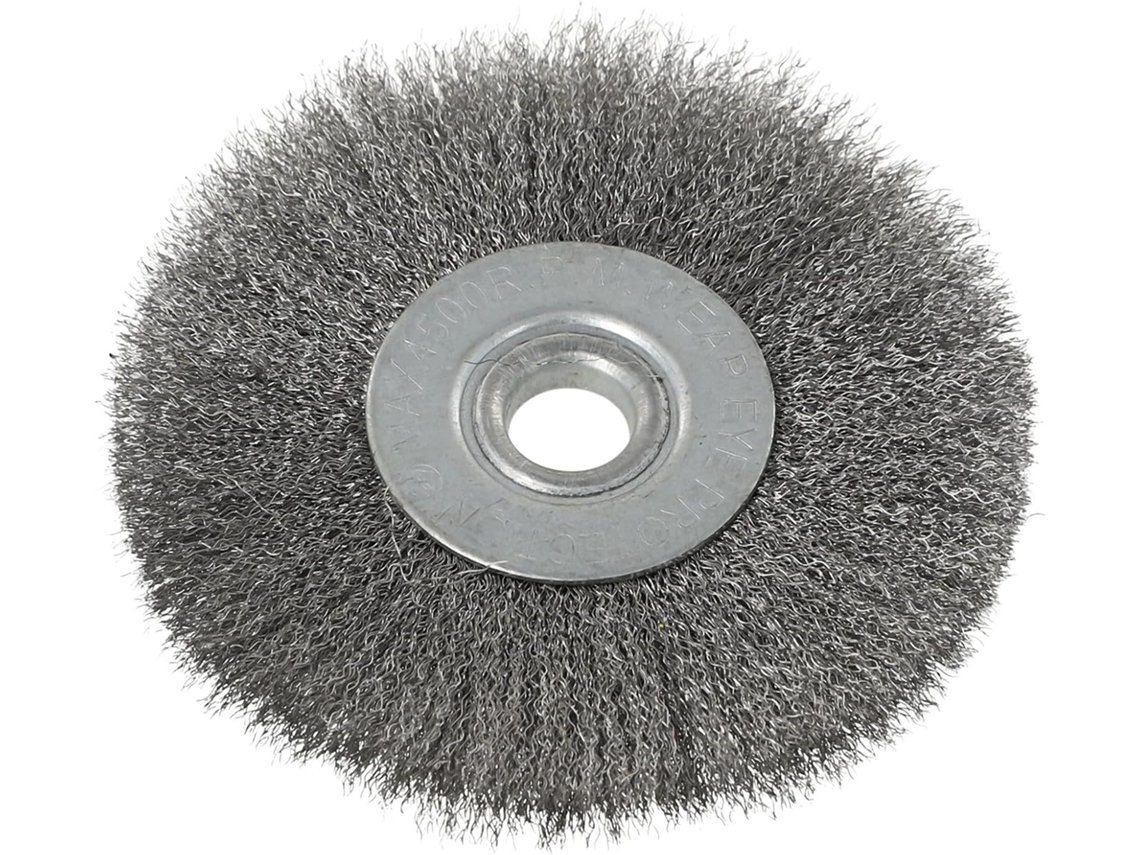Escova De Aço Inoxidável Frisada 4 Polegadas Diâmetro Para Esmerilhadeira Angular, Que Remove Ferrugem, Resíduos De