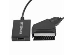 Cabo Hdmi Para Scart, Adaptador Hdmi Para Scart, Conversor Hdmi Para Scart, Adaptador De Vídeo Aquaforge