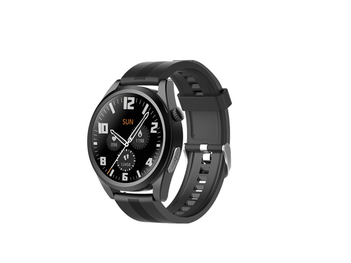 Smartwatch À Prova D'Água de Tela Redonda Hd Chamada Bluetooth Full Touch Preto JL-EIGHT