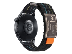 Pulseira de Nylon com Couro Dupla Volta para Samsung Galaxy Watch 5/6/7 e Huawei Watch Gt4/gt5 CHABERLU