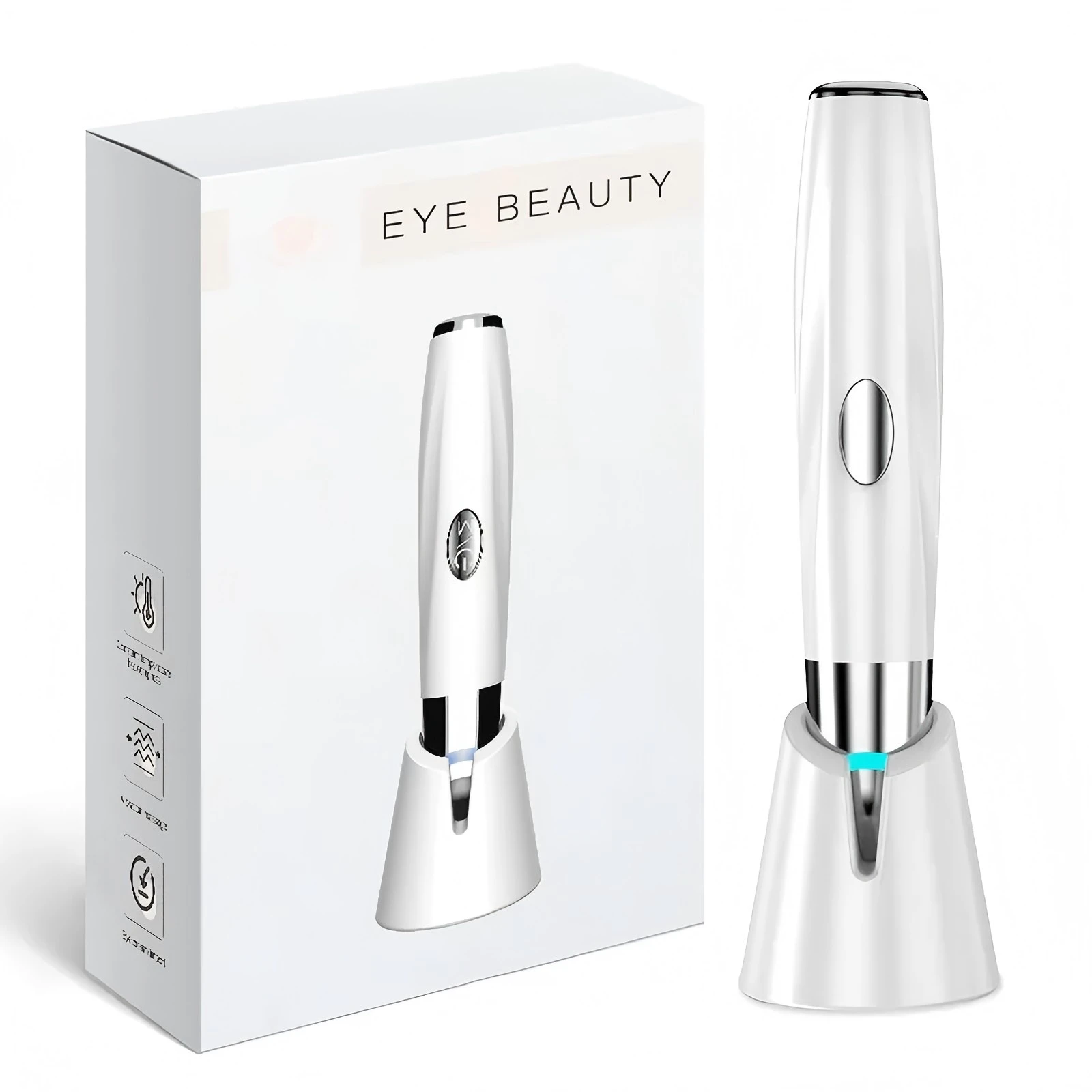 (branco) Aparelho De Beleza Para Cuidados Com Os Olhos, Massageador Facial, Bastão Fotorejuvenescedor