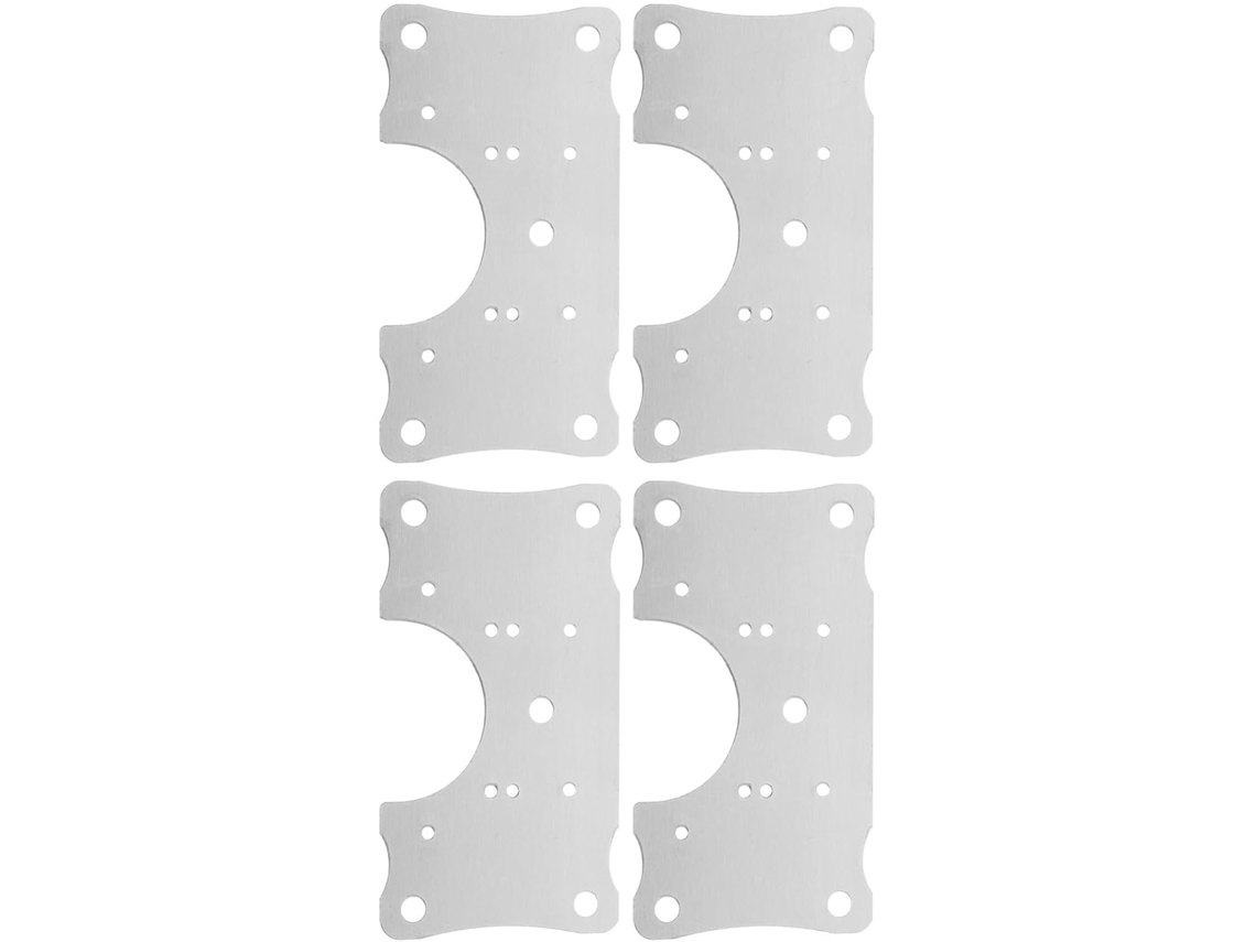 Kit De Reparo Dobradiças Com Múltiplos Furos Em Aço Inoxidável 4 Peças Para Instalação Portas Resistentes