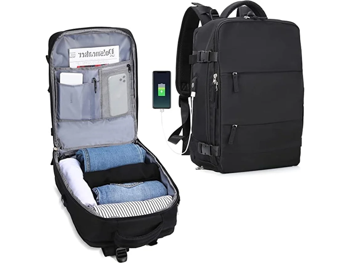 Mochila de Viagem Grande Preto 