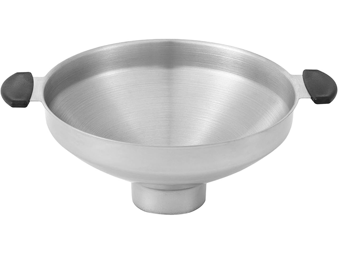 Funil De Aço Inoxidável Para Conservas, Boca Larga, Utensílio De Cozinha Para Frascos, Com Alça, Para Geleias