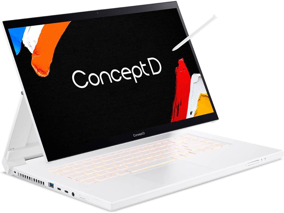 Portátil Híbrido ACER ConceptD 7 Ezel CC71571P76YM (15.6'' Intel Core i710875H RAM 32 GB Portátil Híbrido ACER ConceptD 7 Ezel CC71571P76YM (15.6'' Intel Core i710875H RAM 32 GB