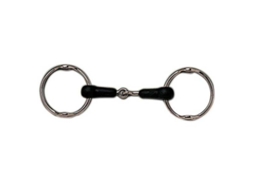 Snaffle de Borracha de Junta Única Gag Prateado 13.5 Cmsefton