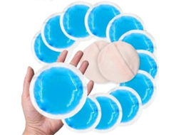 Kit de Compresas Frías Reutilizables Pacotes de Gel Redondo Alívio Instantâneo da Dor 10 Unidades