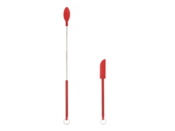 2pcs Conjunto de Espátulas de Silicone Mini Retráteis | S/MARCA