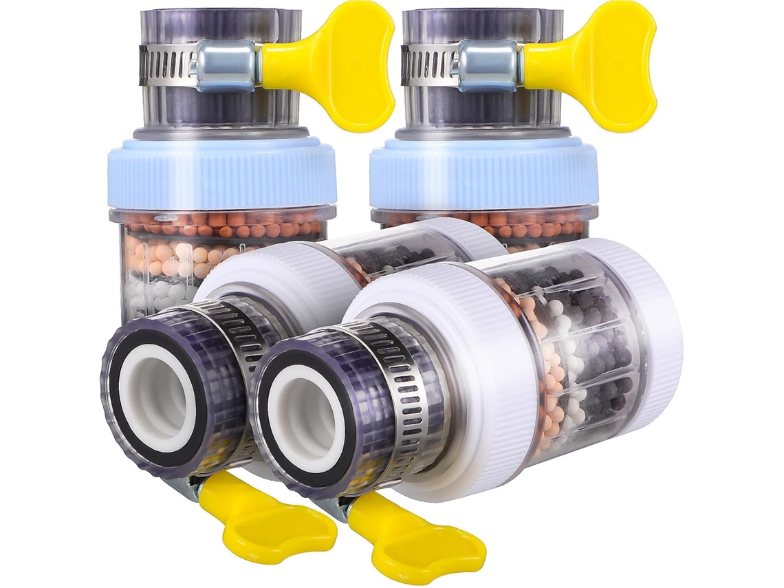 Filtro Para Torneira De Cozinha E Banheiro, 4 Peças, Abs, Purificador