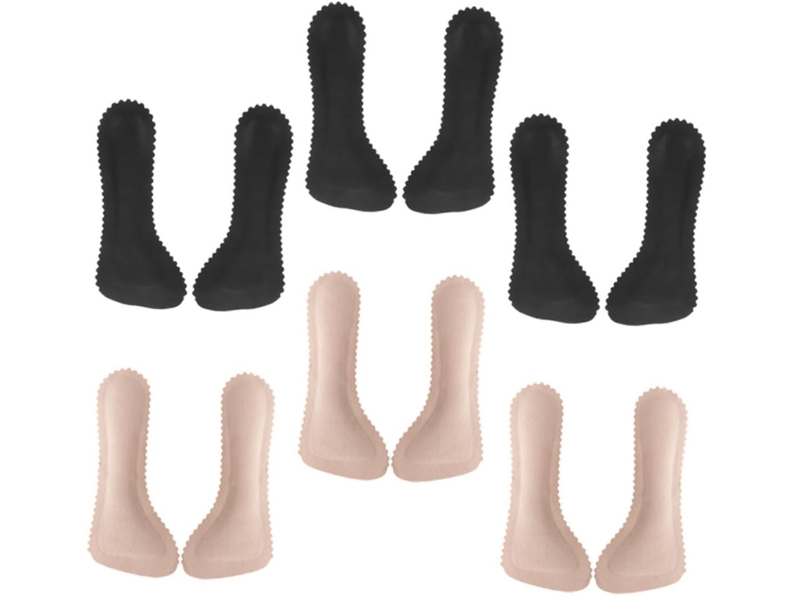 Conjunto De 12 Palmilhas Invisíveis Para Sapatos Salto Alto, Em Pu 3 4
