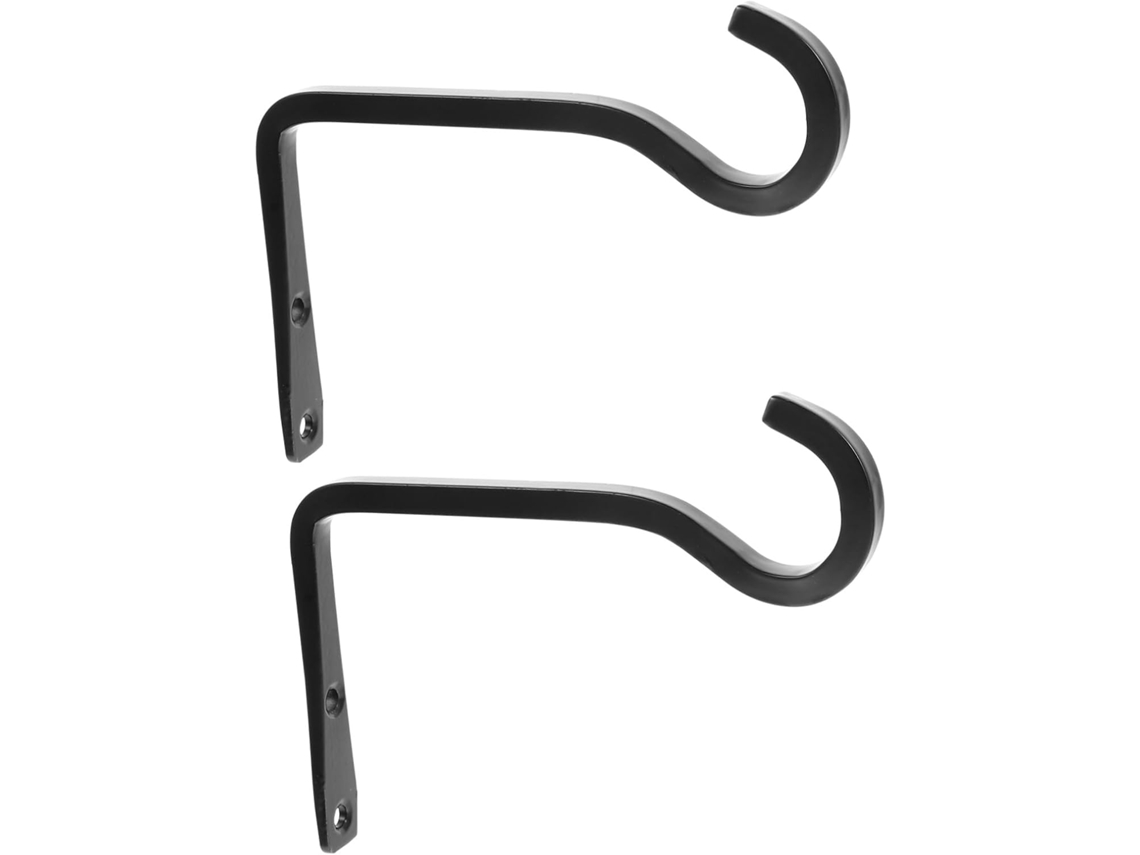 Suporte De Parede Para Plantas Suspensas, Gancho Decorativo De Ferro Para Uso Externo, Com 2 Ganchos Gokoco