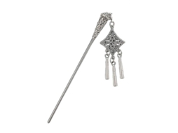 2026 pinza de Cabelo Clássica Retro Palace para Noiva, Acessório de Cabelo Hanfu com Pompom