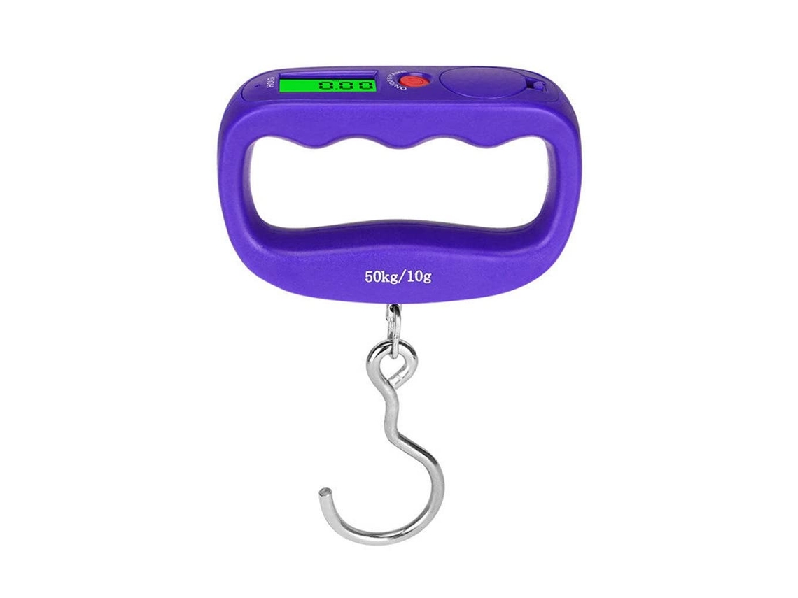 Balança Digital Portátil Mini De Mão Pesca Com Anzol, Capacidade De 50kg, Suspensão Eletrônica E Visor Led