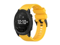 Lurelia Pulseira De Relógio Silicone Amarela, Compatível Com Garmin Tactix Delta 26 Mm