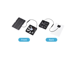 Painel Solar 6w 5v com Ventilador Galinheiro Rv Estufa Camping