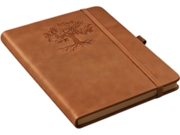 Caderno De Capa Dura Em Couro Premium, Funcional, Moderno, Durável, Compacto, Elegante, Com Papel