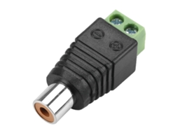 Laxiscreed Adaptador Rca Macho Para Av Balun Com Terminais De Parafuso Para Vídeo E Áudio