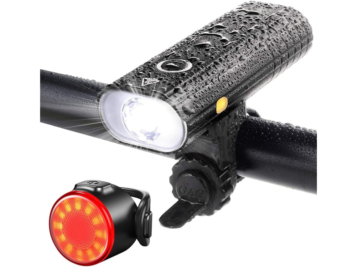 Conjunto De Luzes Dianteira E Traseira Para Bicicleta, À Prova D'água