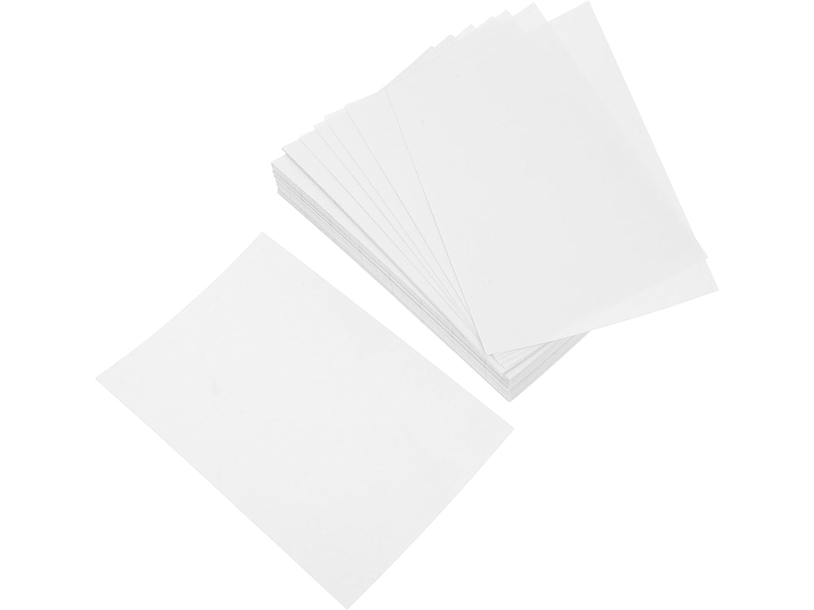 100 folhas de película autoadesiva de PVC para laminação a frio, proteção transparente fosca para fotos e documentos, ideal para laminação a frio.