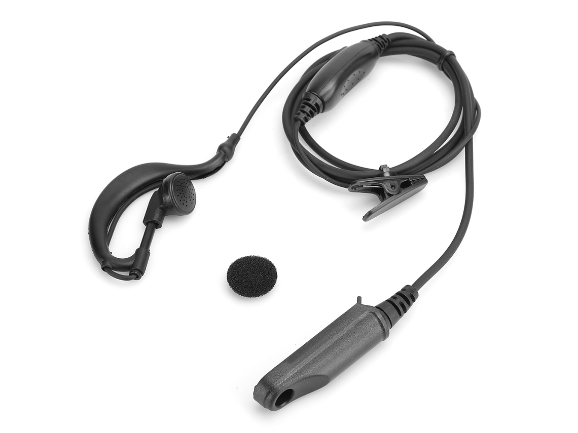 Rádio De Dois Sentidos Microfone De Mão E Fone De Ouvido Externo