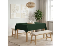 Vidaxl Toalha De Mesa Retangular Verde-escuro 140 X 160 Cm