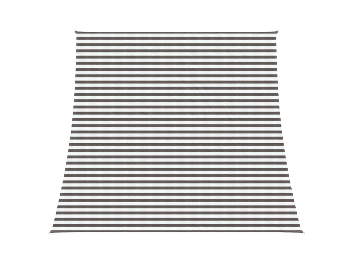 Vidaxl Vela De Sombra 4 / 5 X 4 M Hdpe Retangular Cinza Claro E Branco
